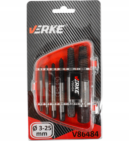 VERKE V86484 WYKRĘTAKI DO ZERWANYCH ŚRUB 6 SZT