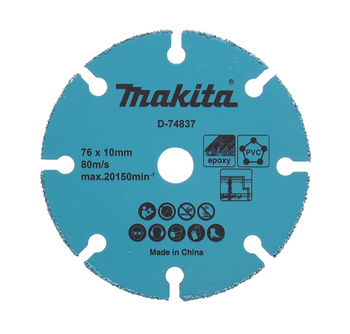 MAKITA D-74837 TARCZA Z GRYSEM Z WĘGLIKA SPIEKANEGO 76x10 mm DO DMC300