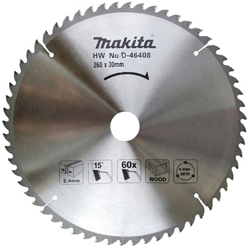 MAKITA D-46408 Piła tarcza do cięcia drewna 260x30 mm 60 Zębów MLT100
