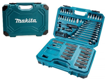 MAKITA ZESTAW NARZĘDZI BITY KLUCZE NASADKI 221 szt