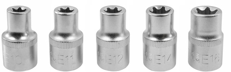 VERKE V39112 ZESTAW NASADEK TORX 1/2" E10-24 9SZT.