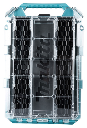 MAKITA MAKTRAK P-91051 ORGANIZER PŁASKI 8,14 L • TRANSPARENTNY • 11 POJEMNIKÓW