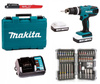 MAKITA HP457DWE Wkrętarka 18V + osprzęt BOSCH 43szt