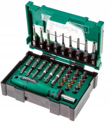HiKOKI HITACHI Zestaw bitów PZ PH BOX II 31 szt.