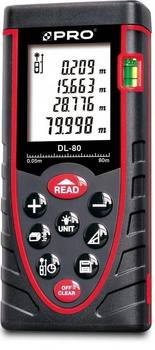 PRO Dalmierz laserowy 80m DL-80 + etui