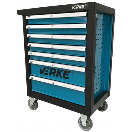 VERKE SZAFKA NARZĘDZIOWA 7 SZUFLAD NIEBIESKA KÓŁKA
