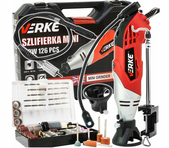 VERKE V08000 SZLIFIERKA MINI MULTISZLIFIERKA 170W OSPRZĘT