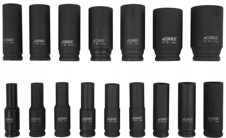 VERKE V39462 ZESTAW NASADEK UDAROWYCH 1/2" 10-32mm
