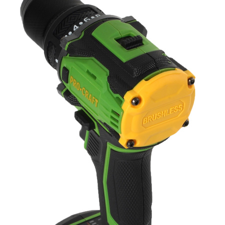 PROCRAFT PA18PRO WIERTARKO WKRĘTARKA 30Nm AKUMULATOROWA BEZSZCZOTKOWA 1X1.5AH 20V