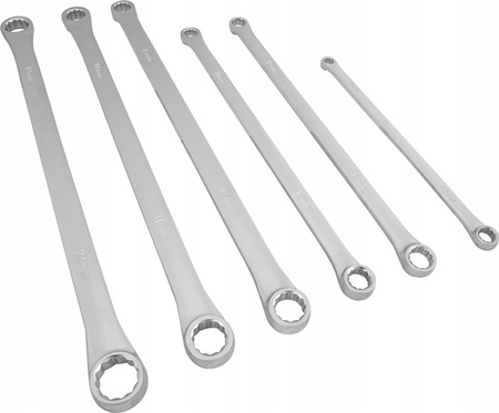 VERKE V35005 KLUCZE OCZKOWE DŁUGIE 8-21mm ZESTAW 6 szt.