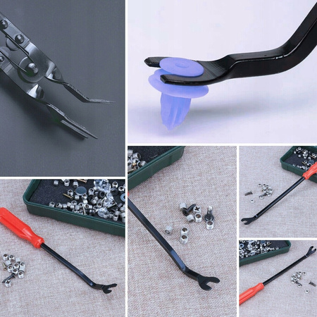 VERKE V86292 ZESTAW ŚCIĄGACZY ŁYŻEK DO DEMONTAŻU TAPICERKI SZCZYPCE WYJMAKI SPINEK RADIA