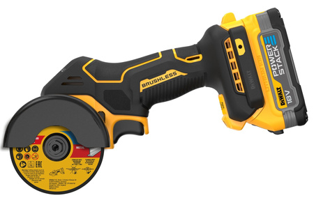 DeWALT DCS438E2T PRZECINARKA 18V XR 76mm + 2x1,7Ah + 3szt tarcze DT20592