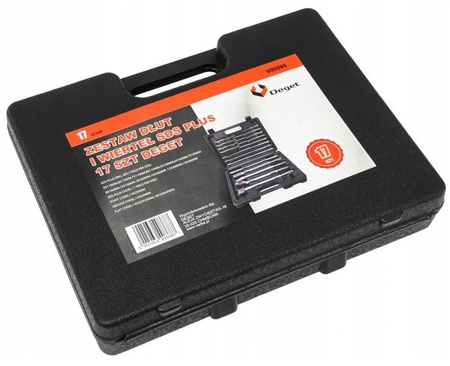 DEGET V05085 Zestaw Wierteł i Dłut SDS-PLUS w walizce