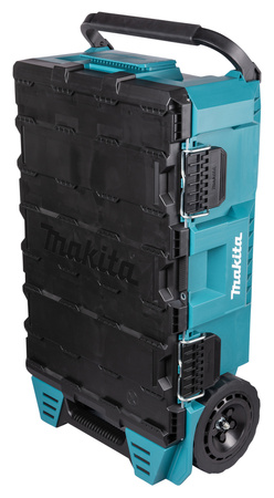 MAKITA MAKTRAK L P-91001 WÓZEK NARZĘDZIOWY – MAX. 113 KG • 81,9 L • KOŁA 23 CM Ø • GECKO-GRIP • ORGANIZER