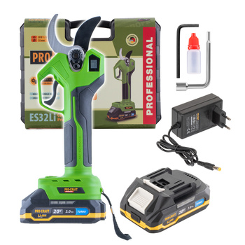 PROCRAFT ES32LI SEKATOR AKUMULATOROWY BEZSZCZOTKOWY 1X2.0AH 20V