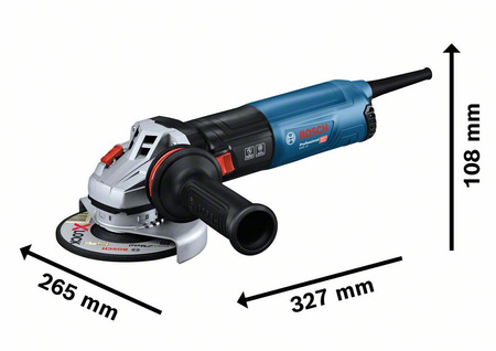 BOSCH GWS 14-125S SZLIFIERKA KĄTOWA 125mm 1400W - REGULACJA + WALIZKA