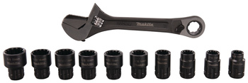 MAKITA B-65458 KLUCZY NASTAWNY + NASADKI 10-19mm