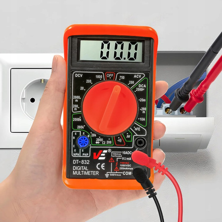 VERKE V86286 CYFROWY MIERNIK PRĄDU MULTIMETR TESTER