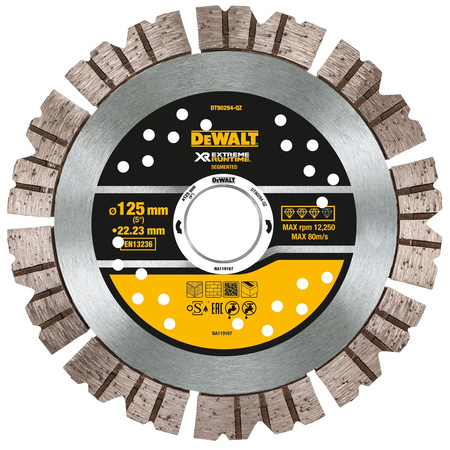 DeWALT DT90294 TARCZA DIAMENTOWA SEGMENTOWA 125 MM DO BRUZDOWNICY DCG200 
