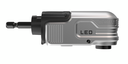 DeWALT DTLRA UDAROWA GŁOWICA KĄTOWA 90° Z DIODĄ LED – ADAPTER 1/4" DO WKRĘTAREK I ZAKRĘTAREK