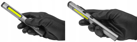 VERKE V87553 LATARKA AKUMULATOROWA LED 400lm + UV + LASER