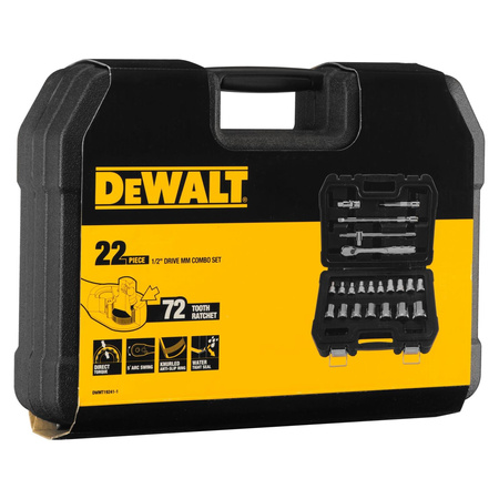 DeWALT DWMT19241 ZESTAW NASADEK 22 EL. 1/2"