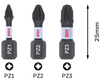 BOSCH ZESTAW BITÓW UDAROWYCH IMPACT PZ1 PZ2 PZ3