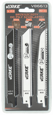 VERKE V86613 BRZESZCZOTY DO PIŁY SZABLASTEJ 152mm 12 sztuk