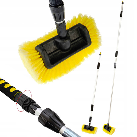 VERKE V08211 SZCZOTKA TELESKOPOWA MYCIA AUTA SAMOCHODU PANELI FOTOWOLTAICZNYCH + ZAWÓR