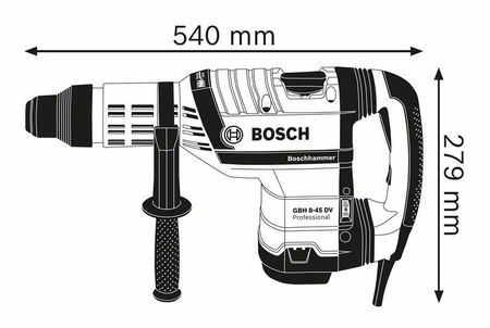 BOSCH GBH 8-45DV MŁOT UDAROWO-OBROTOWY 1500W 12,5J