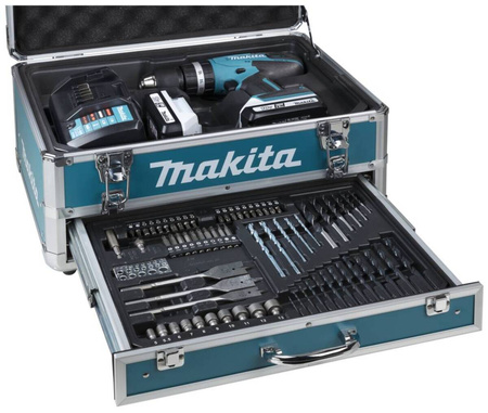 MAKITA HP488D009 WKRĘTARKA 18V + 2x1,5Ah + OSPRZĘT 70 SZTUK