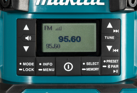 MAKITA MR009GZ RADIO FM/DAB+ Z LAMPA I LATARKĄ 40V