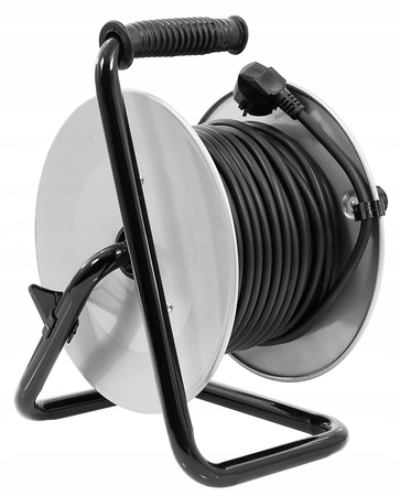 VERKE V70015 PRZEDŁUŻACZ ZWIJANY 3x1,5mm 25m 4 GNIAZDA