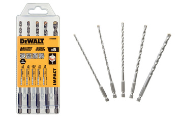 DEWALT DT60099 KOMPLET 5SZT. WIERTEŁ UNIWERSALNYCH Z WĘGLIKIEM MOCOWANIE  HEX 1/4" 