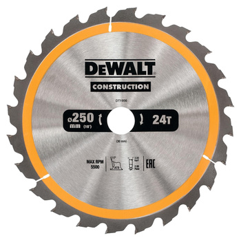 DeWALT DT1956 TARCZA PIŁA DO DREWNA 250x30mm 24T