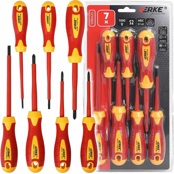 VERKE V86425 ZESTAW WKRĘTAKÓW IZOLOWANYCH 1000V S2