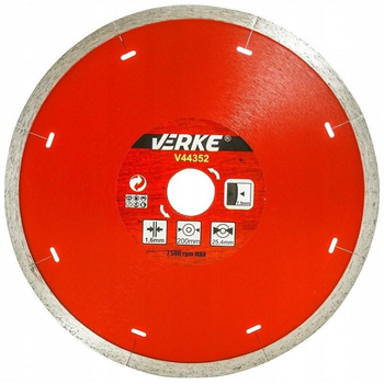 VERKE V44352 TARCZA DIAMENTOWA DO PŁYTEK 200mm 1,6mm