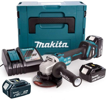 MAKITA DGA513RT3J SZLIFIERKA AKU 125mm 18V 3x5,0Ah