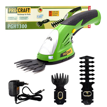 AKUMULATOROWE NOŻYCE DO TRAWY I KRZEWÓW PROCRAFT PGH1300 Z TELESKOPOWĄ RĄCZKĄ