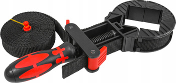 VERKE V86582 ŚCISK STOLARSKI TAŚMOWY MONTAŻOWY KĄTOWY NAROŻNY Z TAŚMĄ 4m