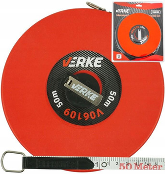 VERKE MIARA TAŚMA MIERNICZA ZWIJANA MIARKA 50M V06109