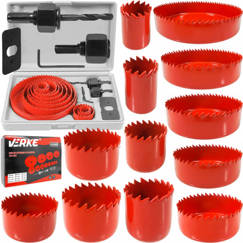 VERKE V05500 ZESTAW OTWORNIC DO DREWNA 19-127 mm