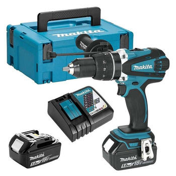 MAKITA DHP458RTJ WKRĘTARKA 18V UDAR 91Nm + 2x5,0Ah