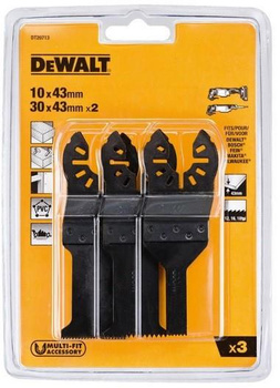 DeWALT DT20713 ZESTAW BRZESZCZOTÓW MULTI-TOOL 3szt