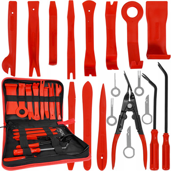 VERKE V86291 ZESTAW ŚCIĄGACZY ŚCIAGACZE DO TAPICERKI 19 pc