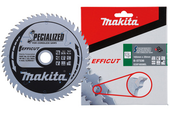 MAKITA B-57336 TARCZA TNĄCA EFFICUT 165x20MM 56Z