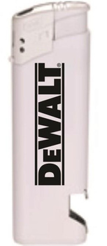 ZAPALNICZKA BIAŁA Z OTWIERACZEM z logo DeWALT