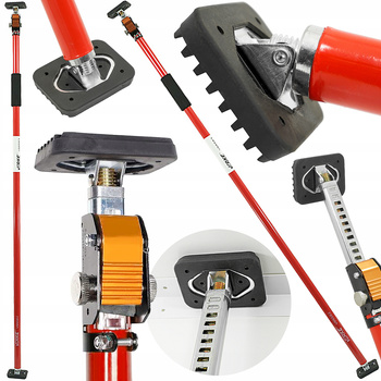 VERKE V86588 PODNOŚNIK PODPORA SUFITOWA TELESKOPOWA ROZPIERAK DO PŁYT GK 30 KG 50-115 CM