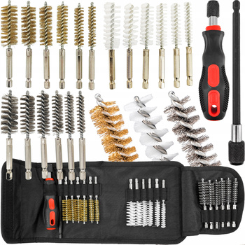 VERKE V06639 SZCZOTKI DO CZYSZCZENIA GNIAZD WTRYSKIWACZY ŚWIEC ŻAROWYCH ZESTAW SZCZOTEK