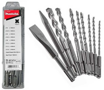 MAKITA D-46361 Zestaw wierteł i dłut SDS-PLUS 10pc